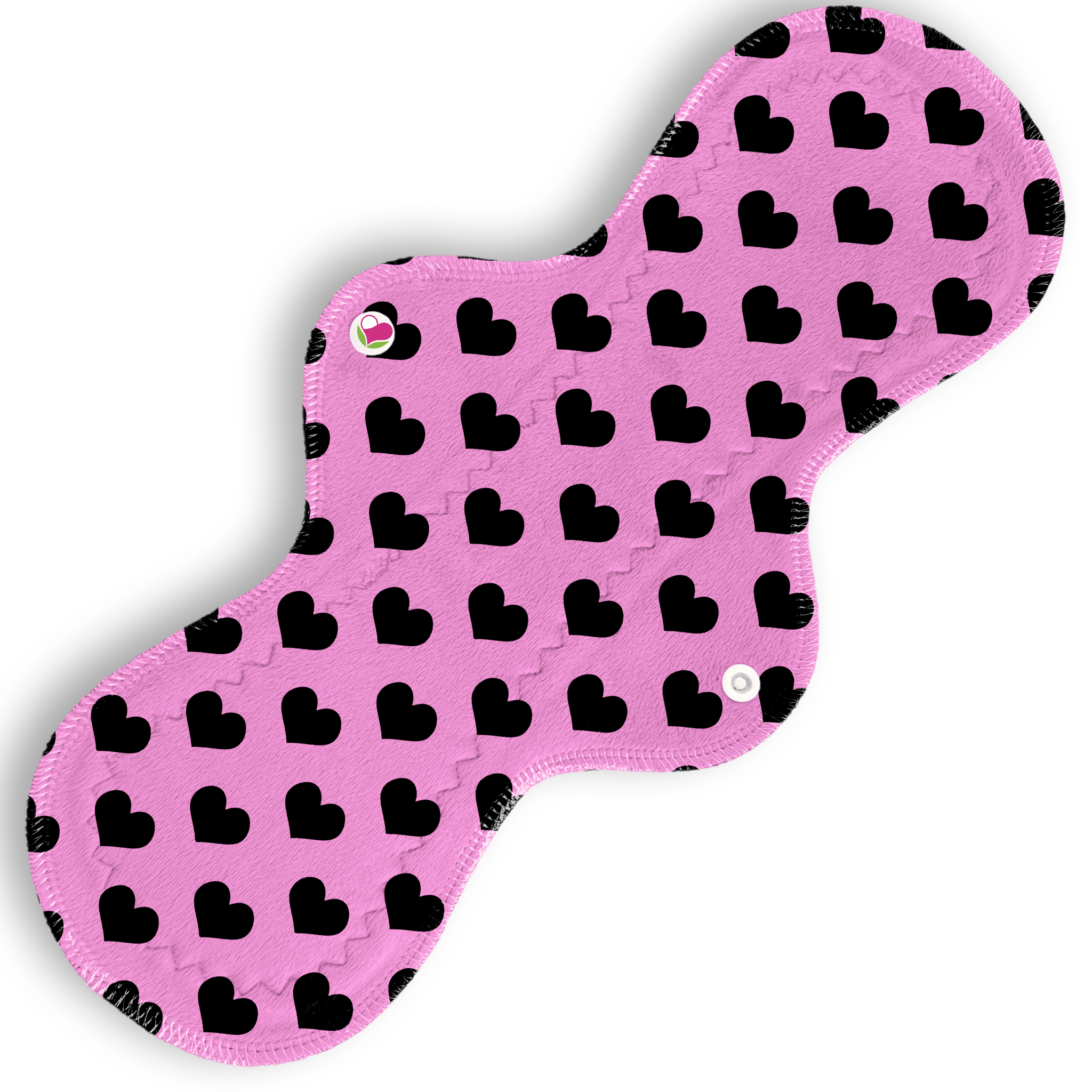 Nocturna corazones negro fondo rosa 36 cms