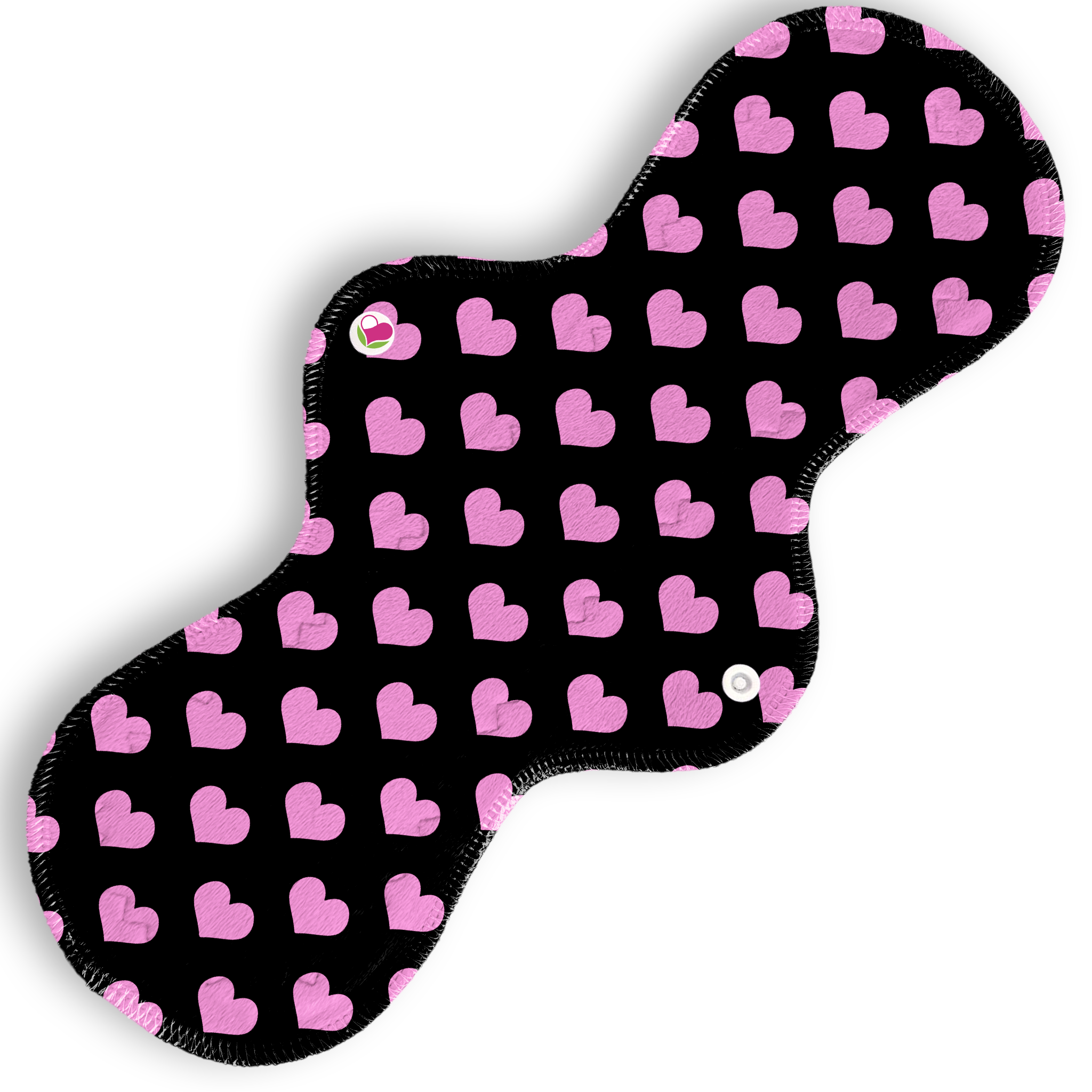 Nocturna corazones rosa fondo negro 36 cms