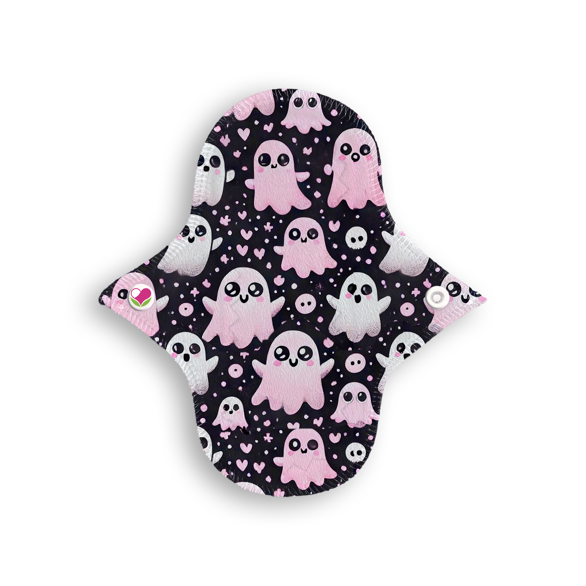 fantasma kawaii rosa negro