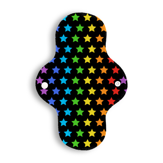 Regular estrellas colores fondo negro 26 cms