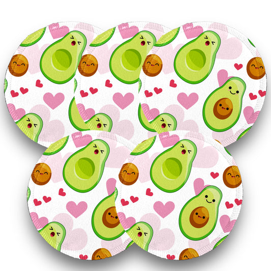 Desmaquillantes aguacate pack 5 piezas 12 cms
