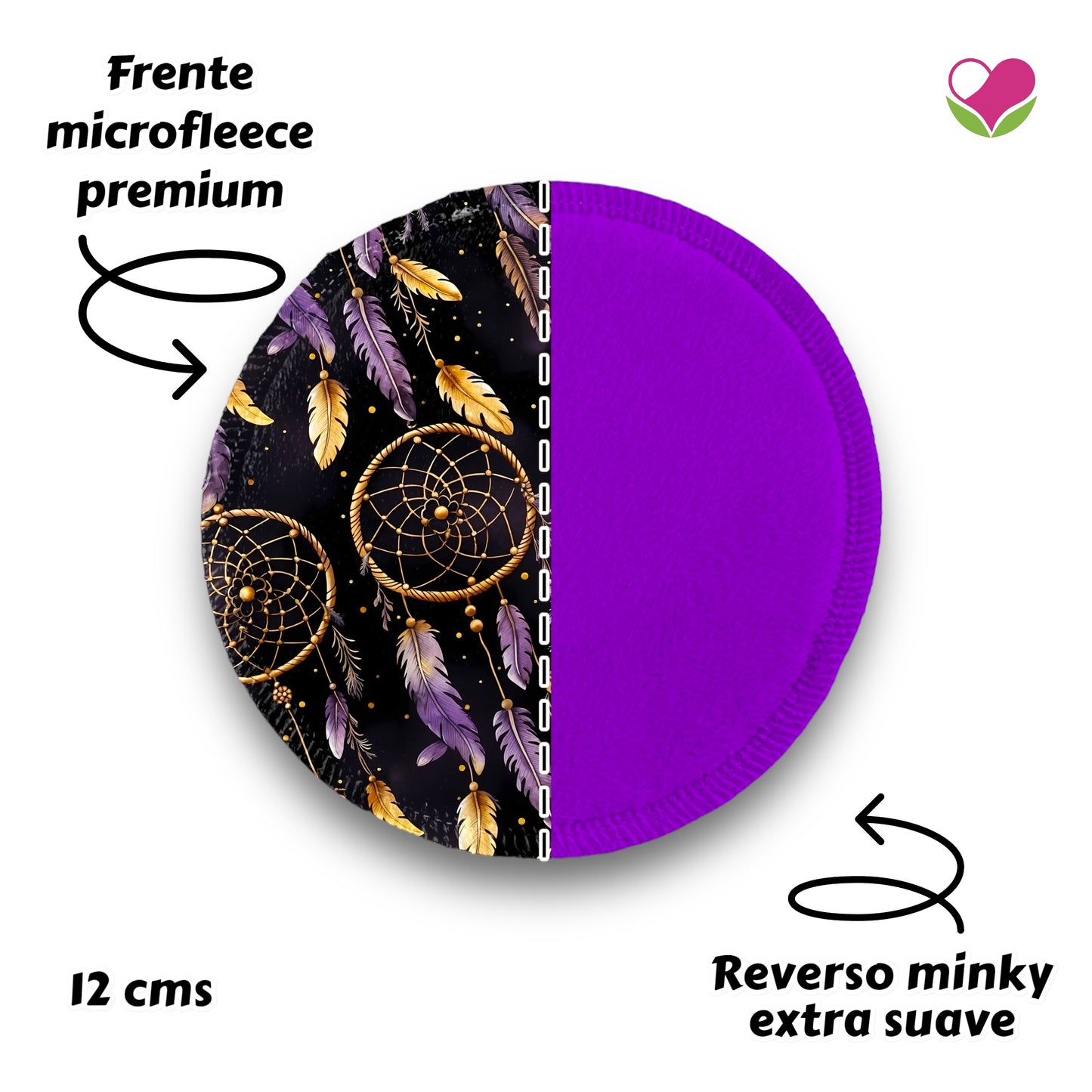 Desmaquillantes  atrapa sueños negro pack 5 piezas 12 cms