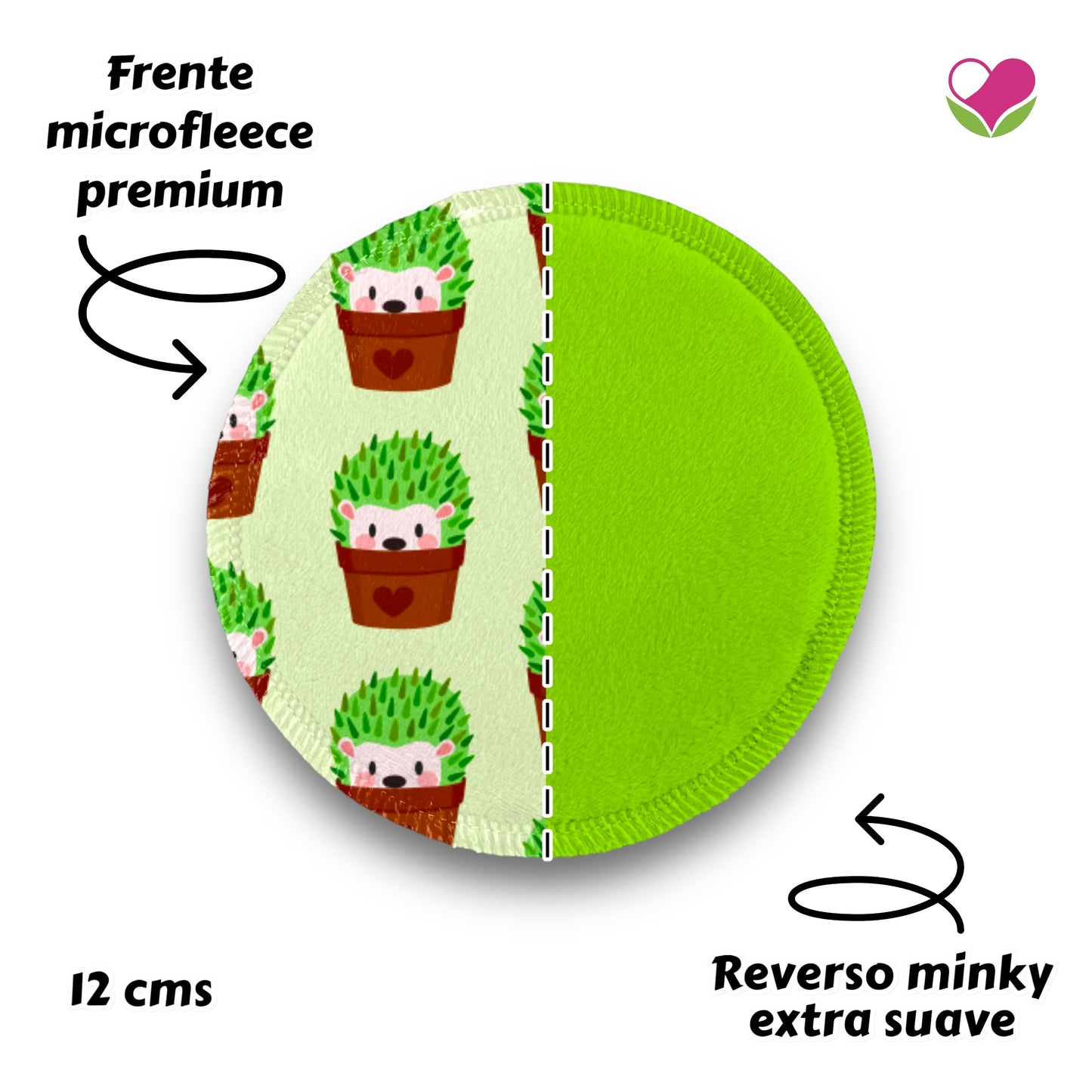 Desmaquillantes cactus pack 5 piezas 12 cms