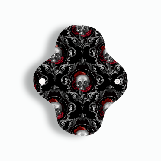 Maxi panti calaveras negro 20 cms