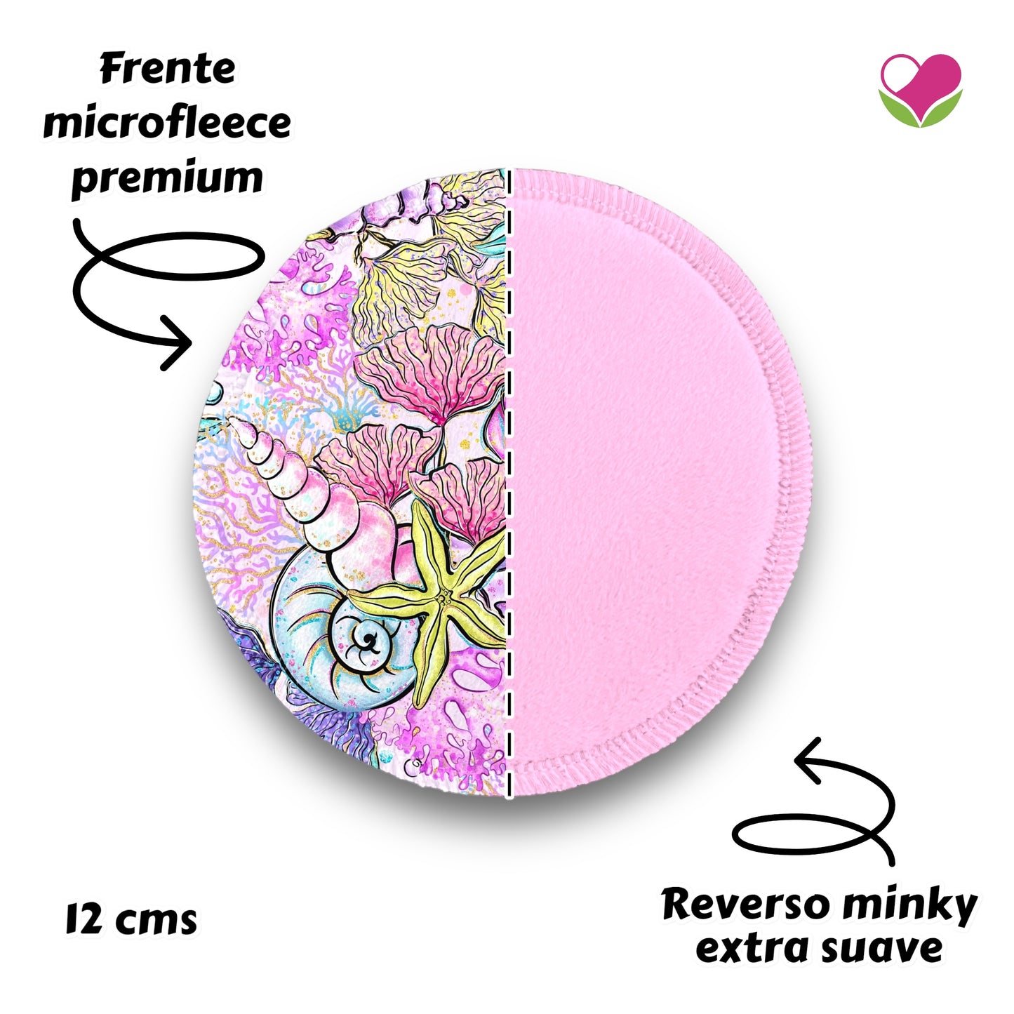 Desmaquillantes caracoles pack 5 piezas 12 cms