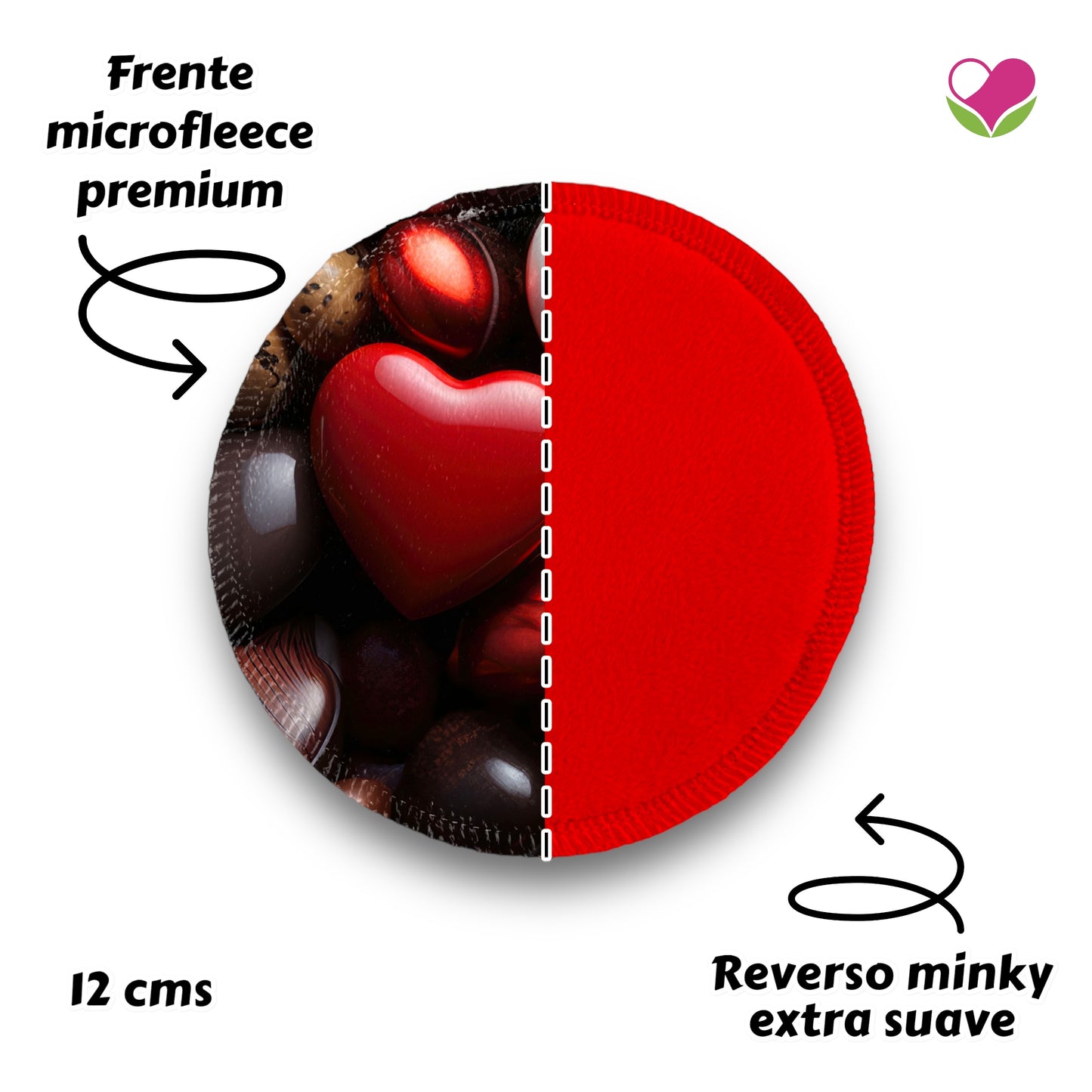 Desmaquillantes chocolates pack 5 piezas 12 cms