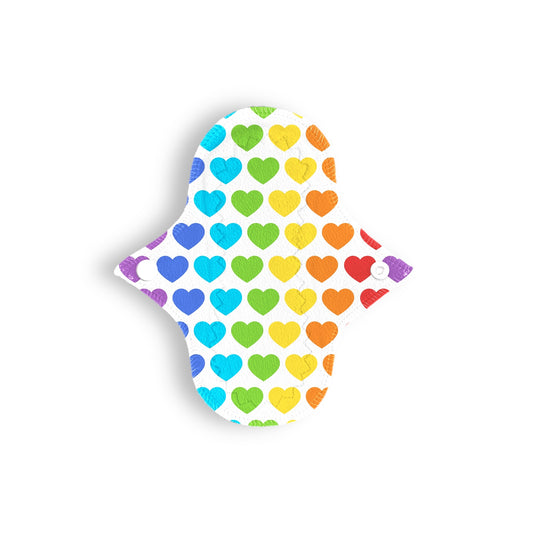 Panti protector corazones colores blanco 17 cms