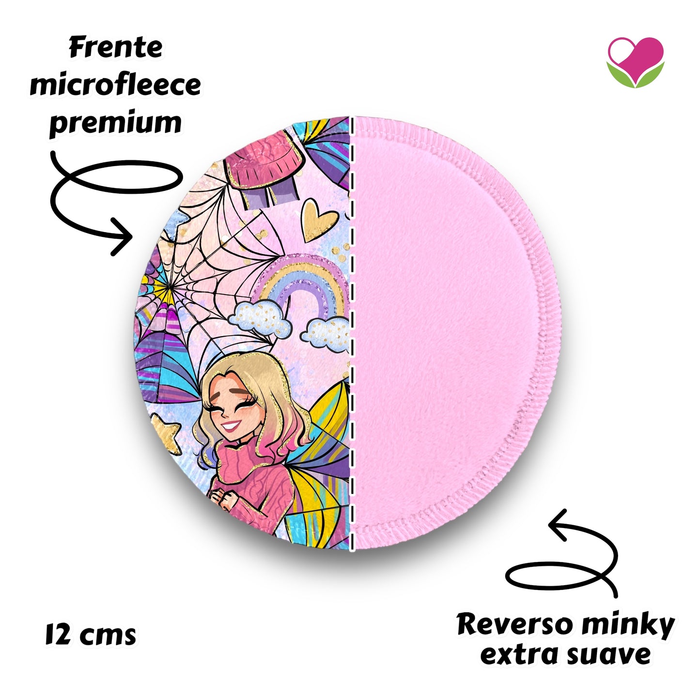 Desmaquillantes Enid pack 5 piezas 12 cms