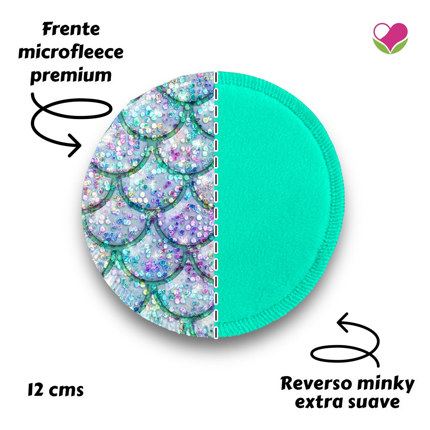 Desmaquillantes escamas agua pack 5 piezas 12 cms