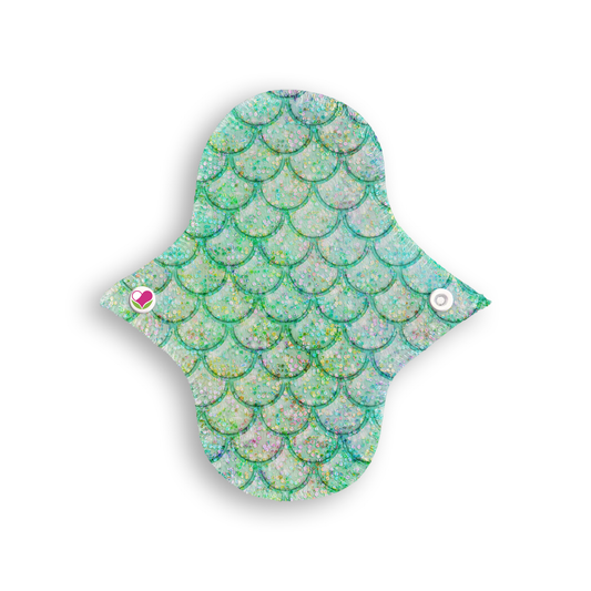 Panti protector escamas glitter menta 17 cms