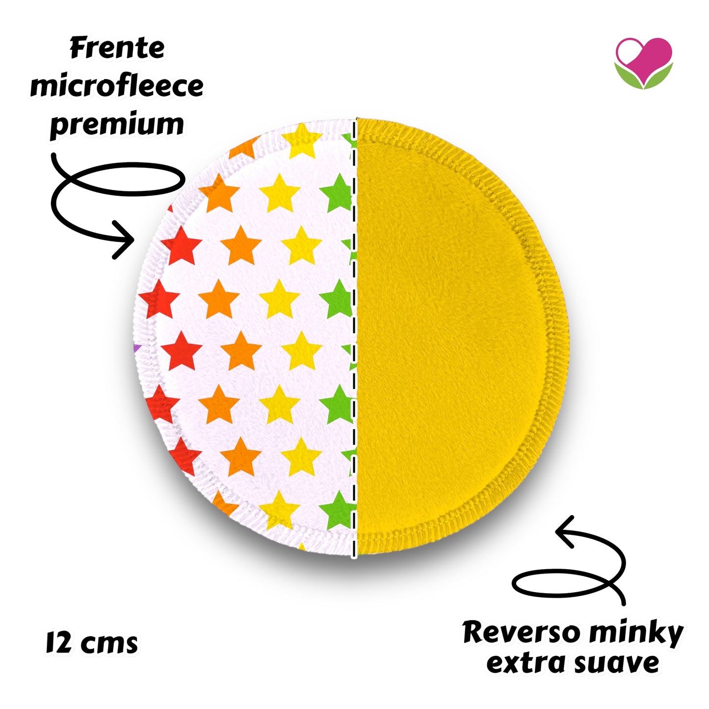 Desmaquillantes estrellas blanco pack 5 piezas 12 cms