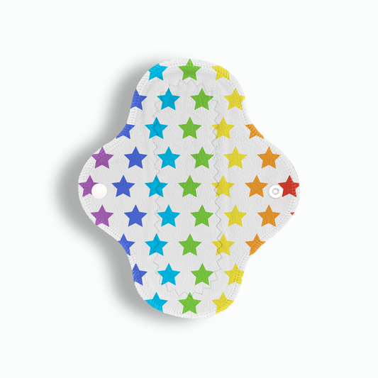 Maxi panti estrellas colores fondo blanco 20 cms