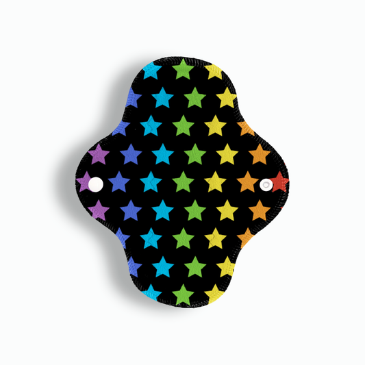 Maxi panti estrellas colores fondo negro 20 cms