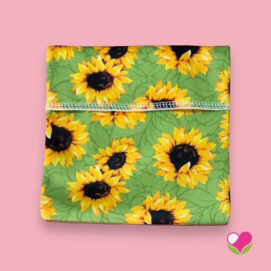 Sobre porta pad girasoles 12x12 cms