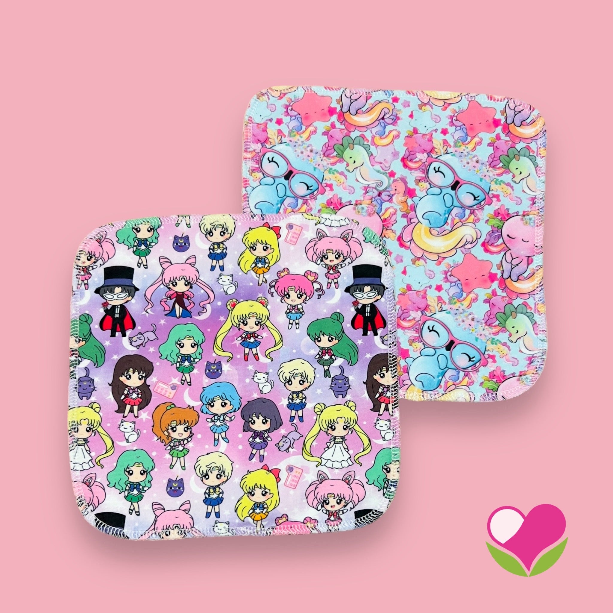 Pack 2 wipes desmaquillantes sailor ajolotes 22 cms