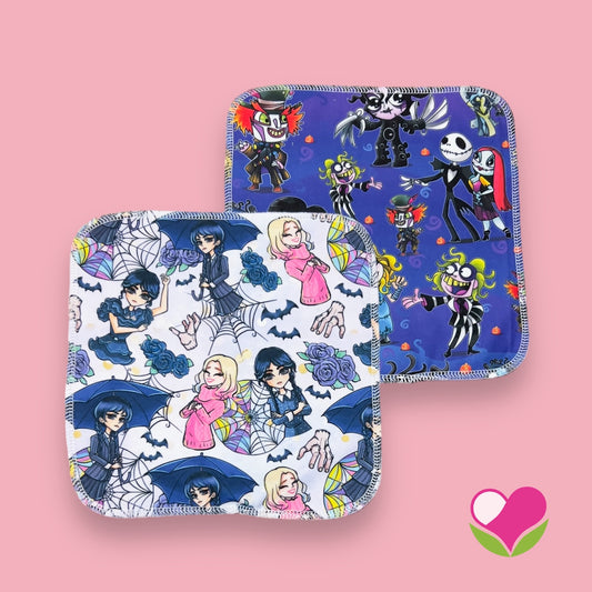 Pack 2 wipes desmaquillantes Merlina Tim Burton 22 cms