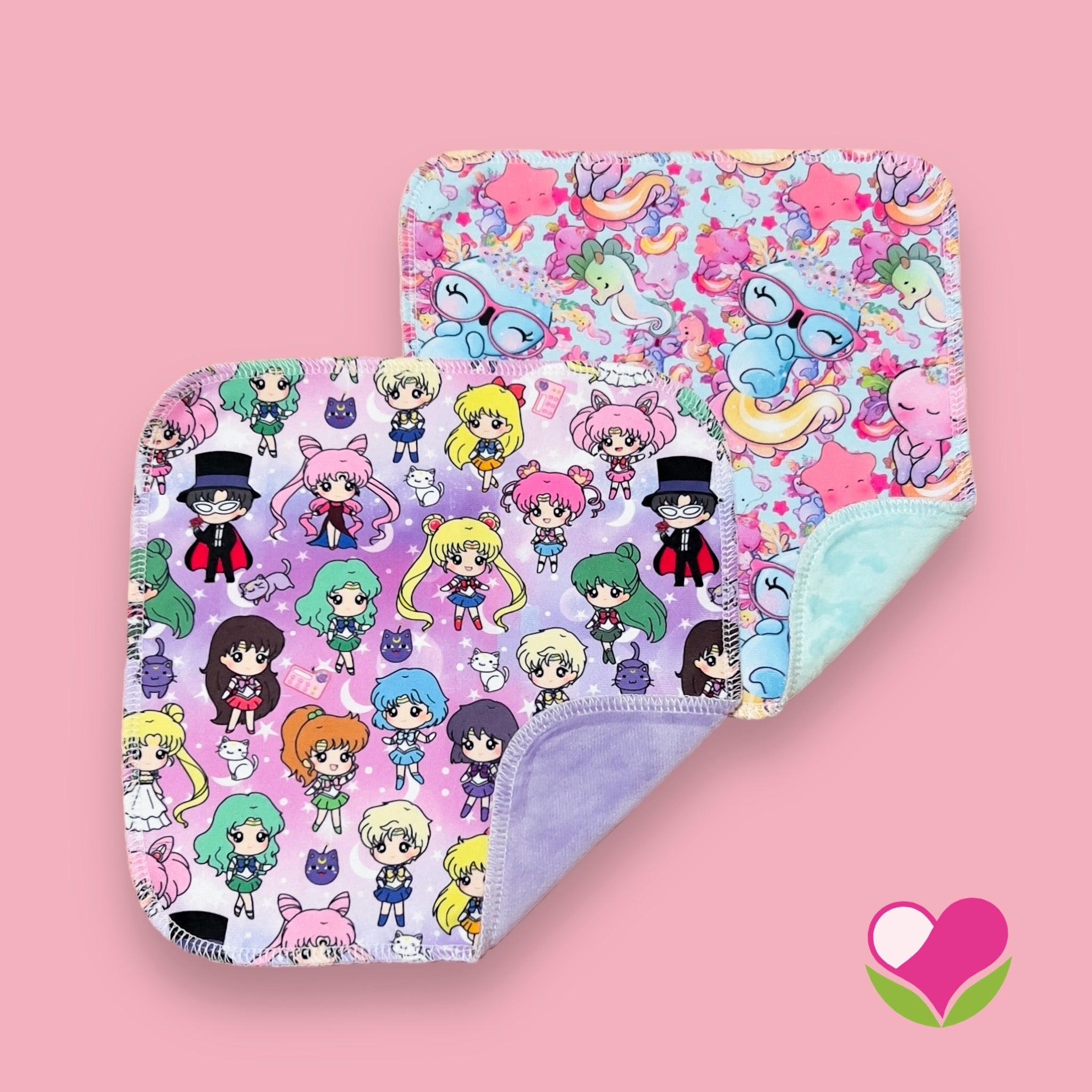 Pack 2 wipes desmaquillantes sailor ajolotes 22 cms
