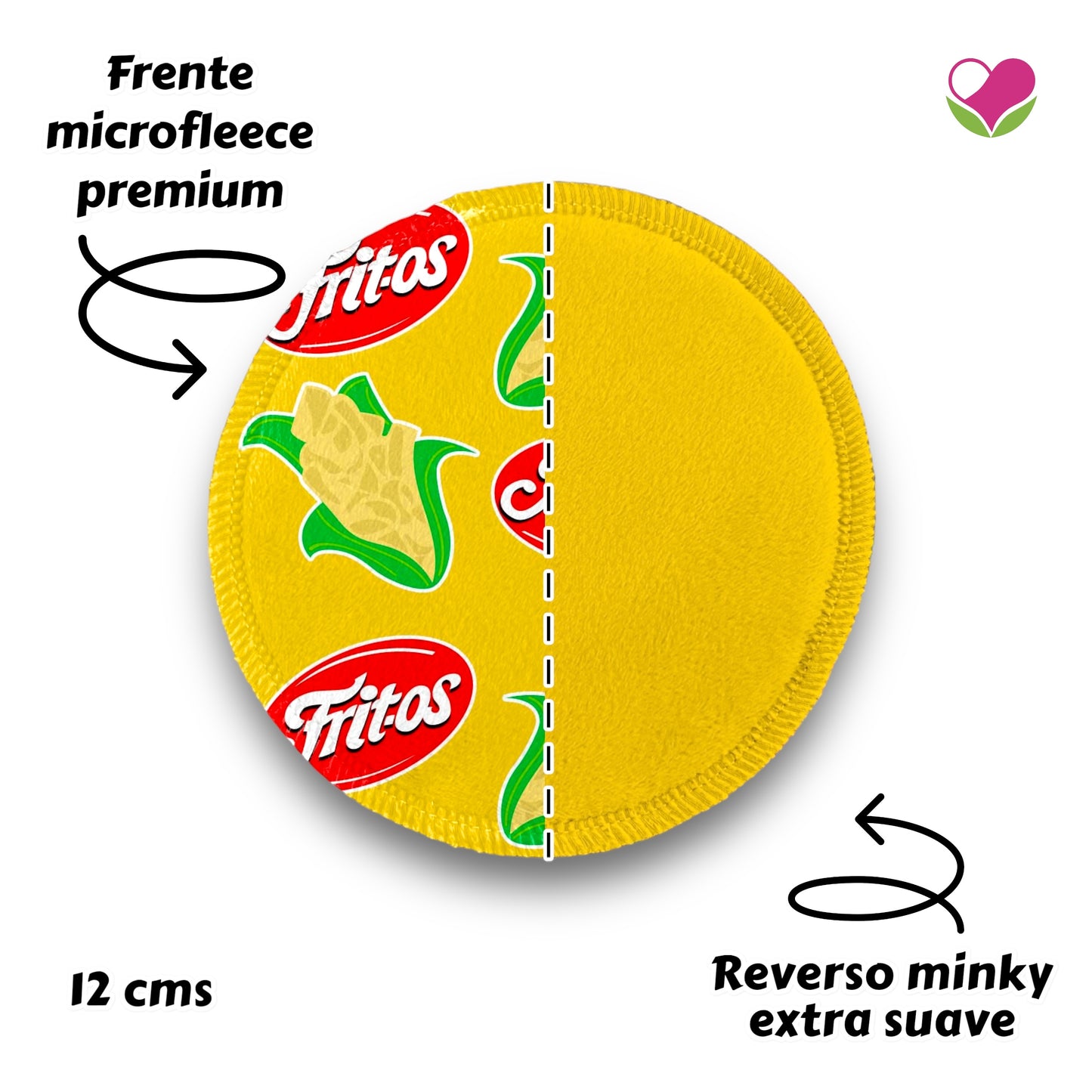 Desmaquillantes fritos pack 5 piezas 12 cms