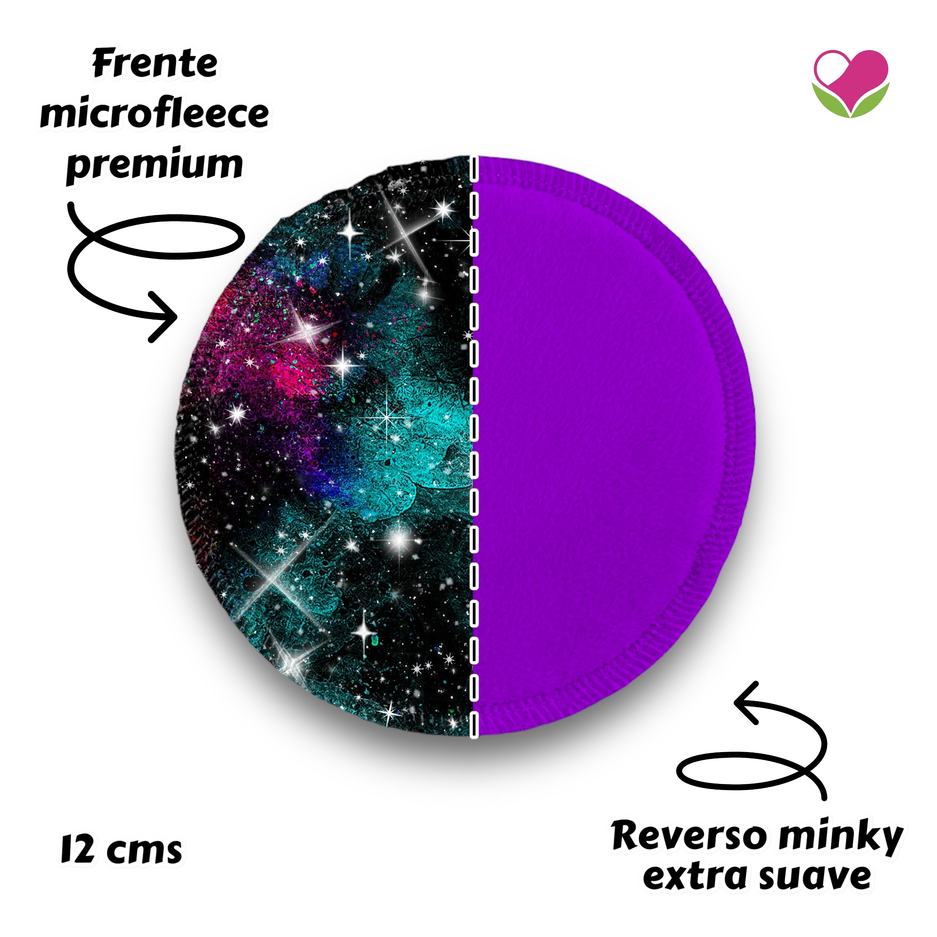 Desmaquillantes galaxias negro agua pack 5 piezas 12 cms