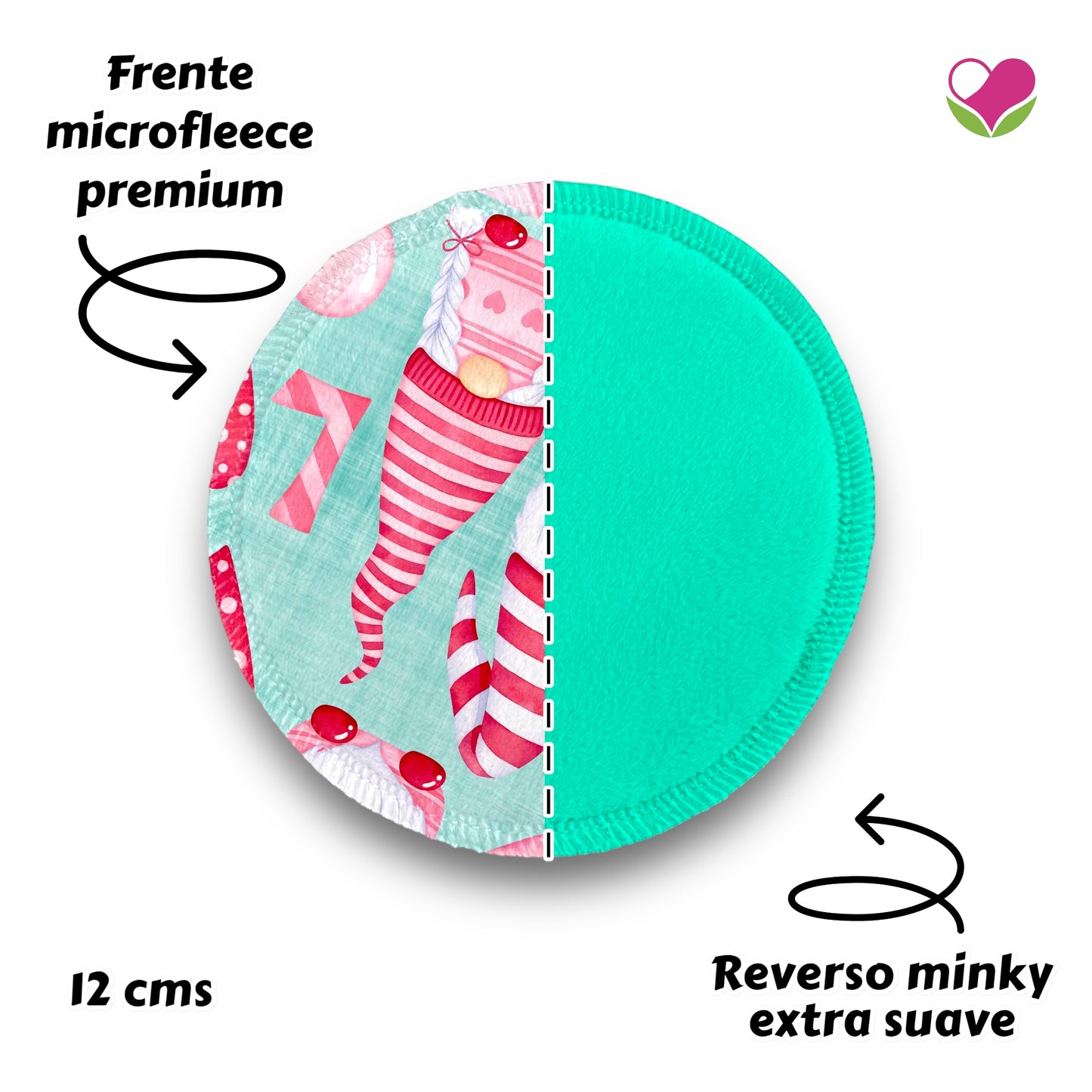 Desmaquillantes gnomos agua pack 5 piezas 12 cms