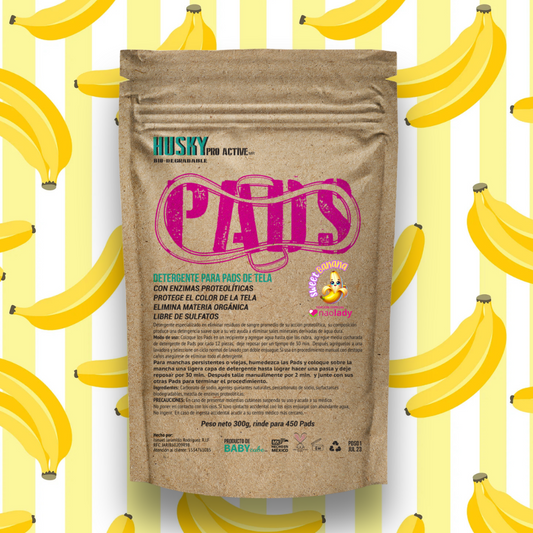 Detergente Husky pads 300grs aroma banana