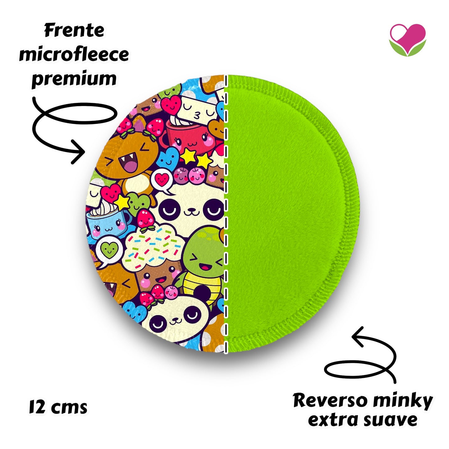 Desmaquillantes kawaii pack 5 piezas 12 cms