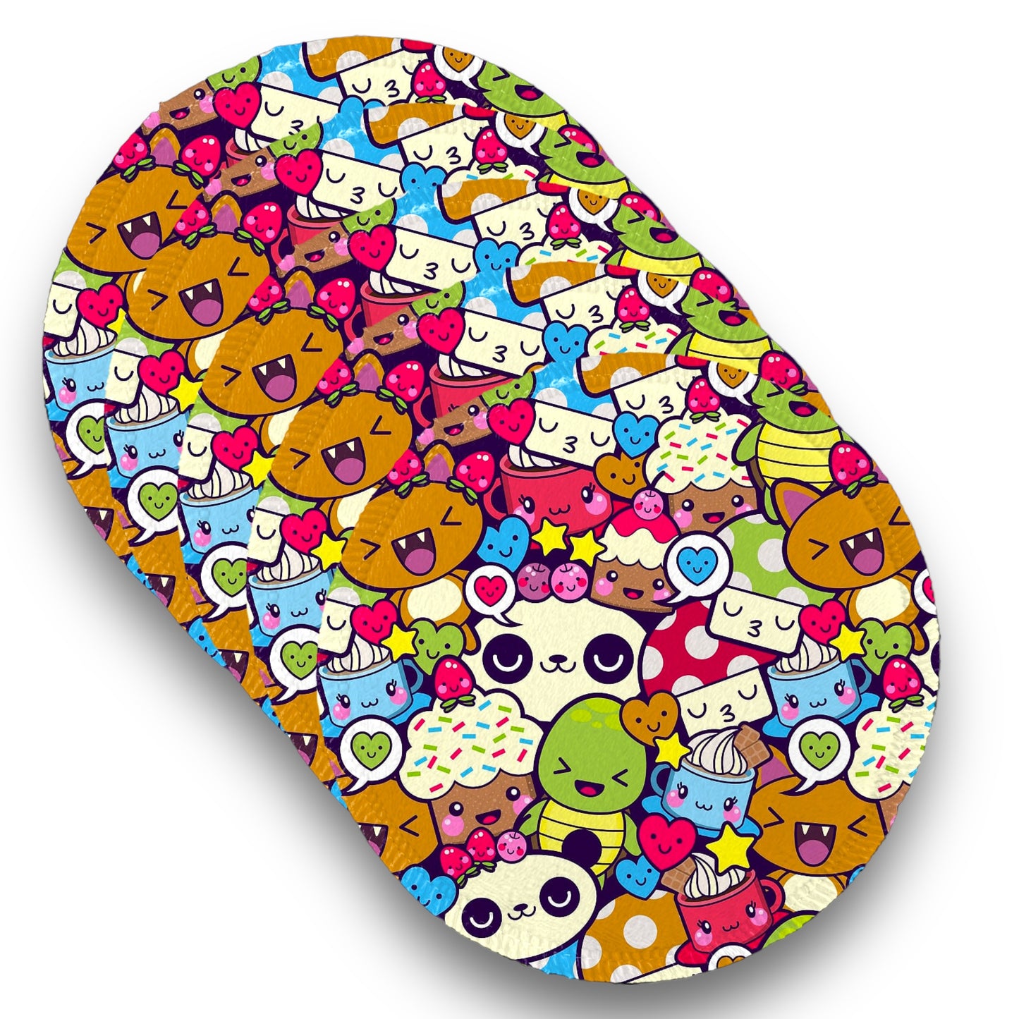 Desmaquillantes kawaii pack 5 piezas 12 cms