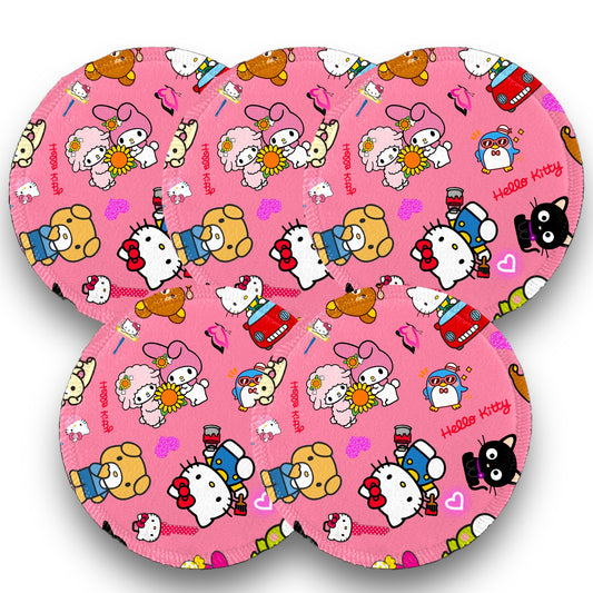 Desmaquillantes kitty friends pack 5 piezas 12 cms