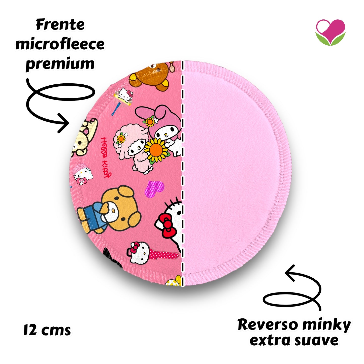 Desmaquillantes kitty friends pack 5 piezas 12 cms