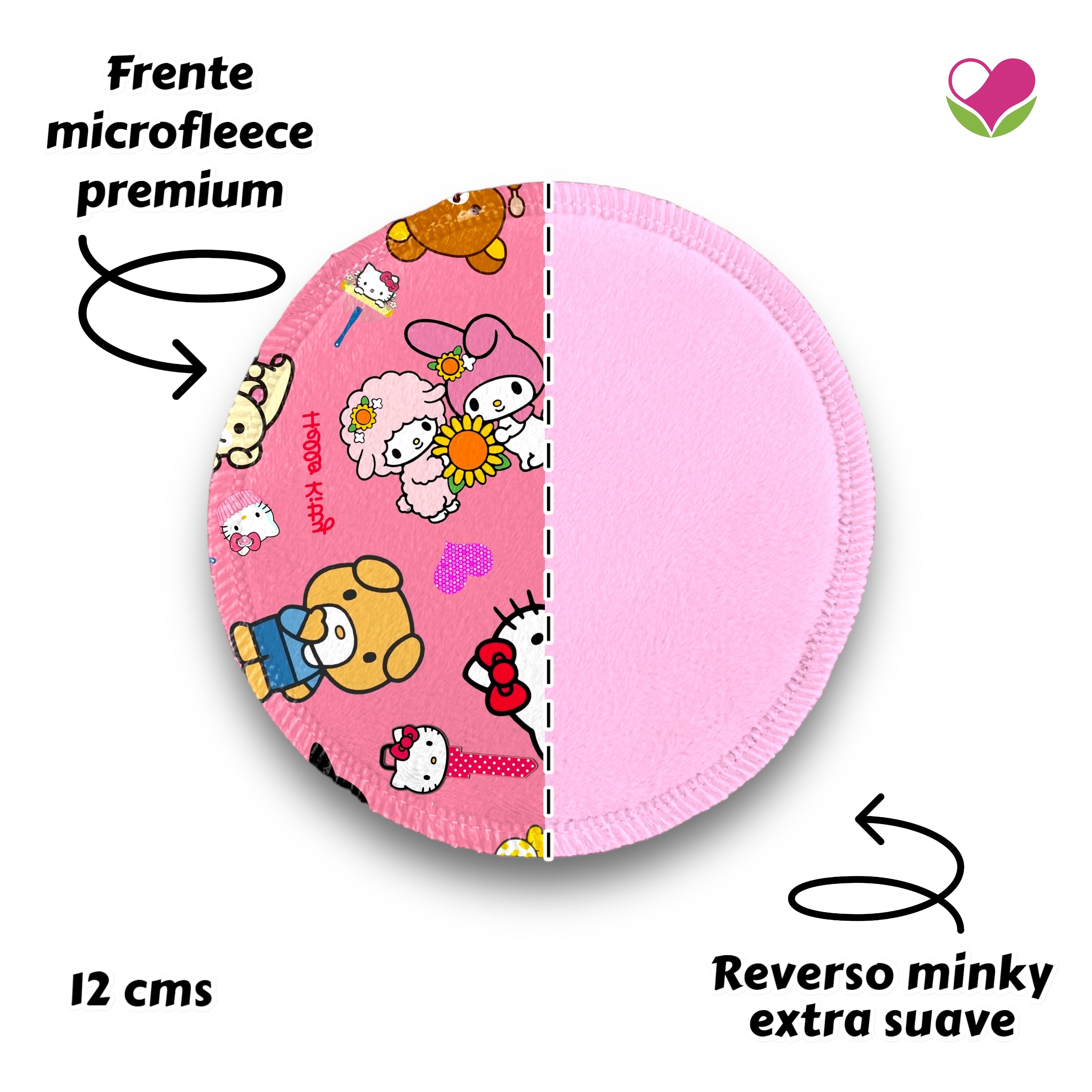 Desmaquillantes kitty friends pack 5 piezas 12 cms