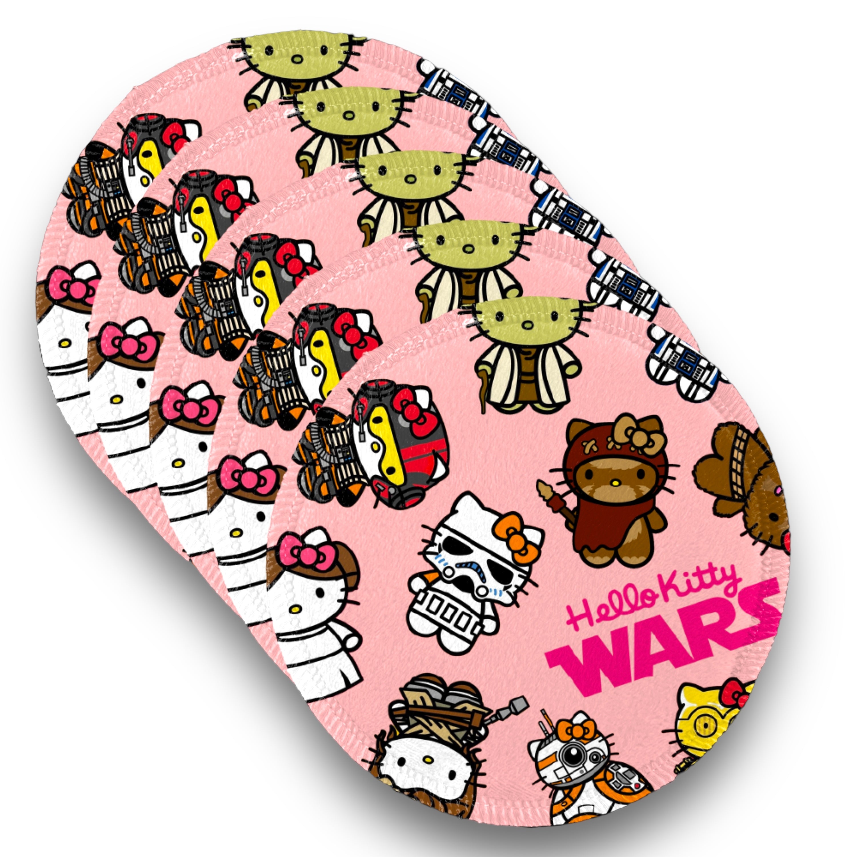 Desmaquillantes kitty wars pack 5 piezas 12 cms
