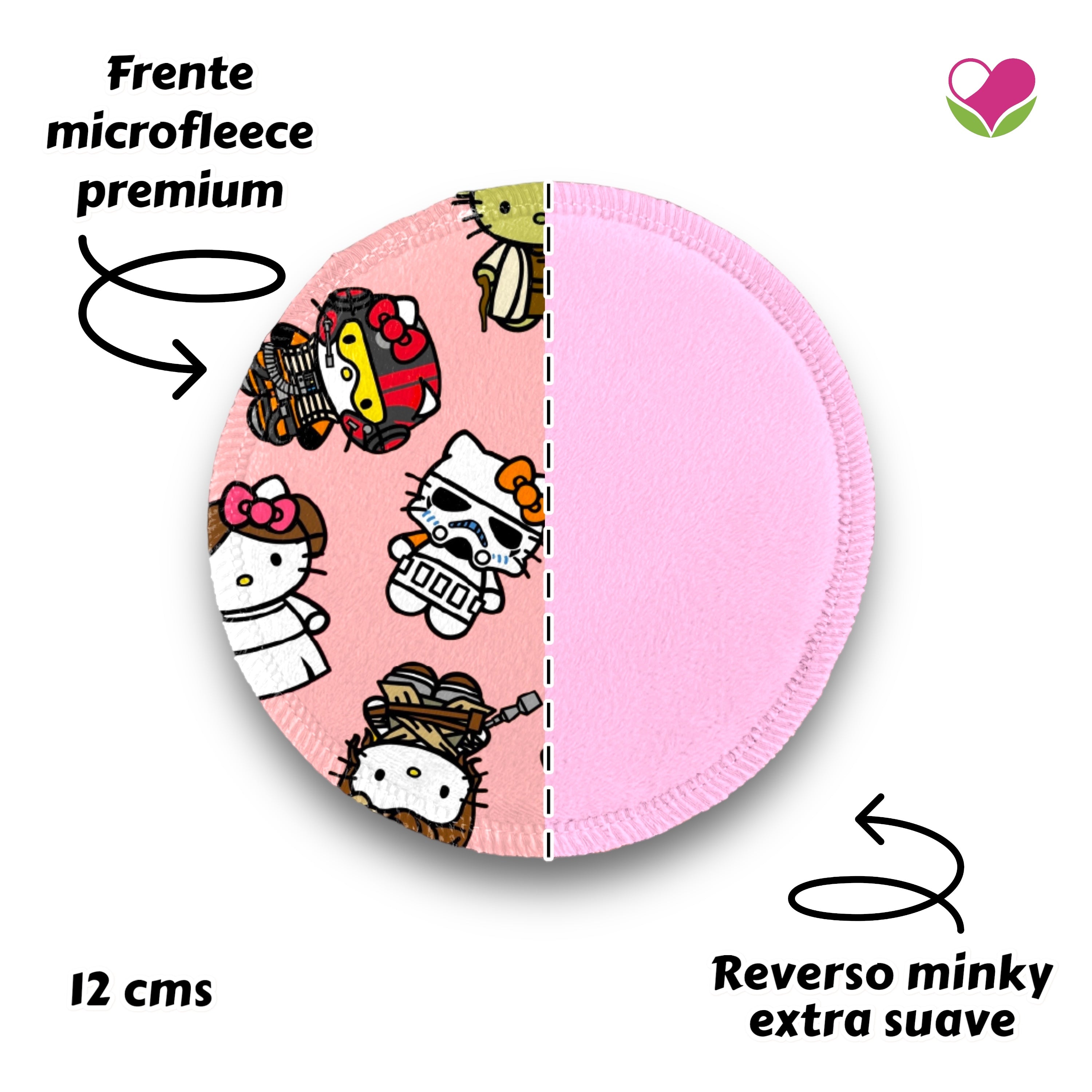 Desmaquillantes kitty wars pack 5 piezas 12 cms
