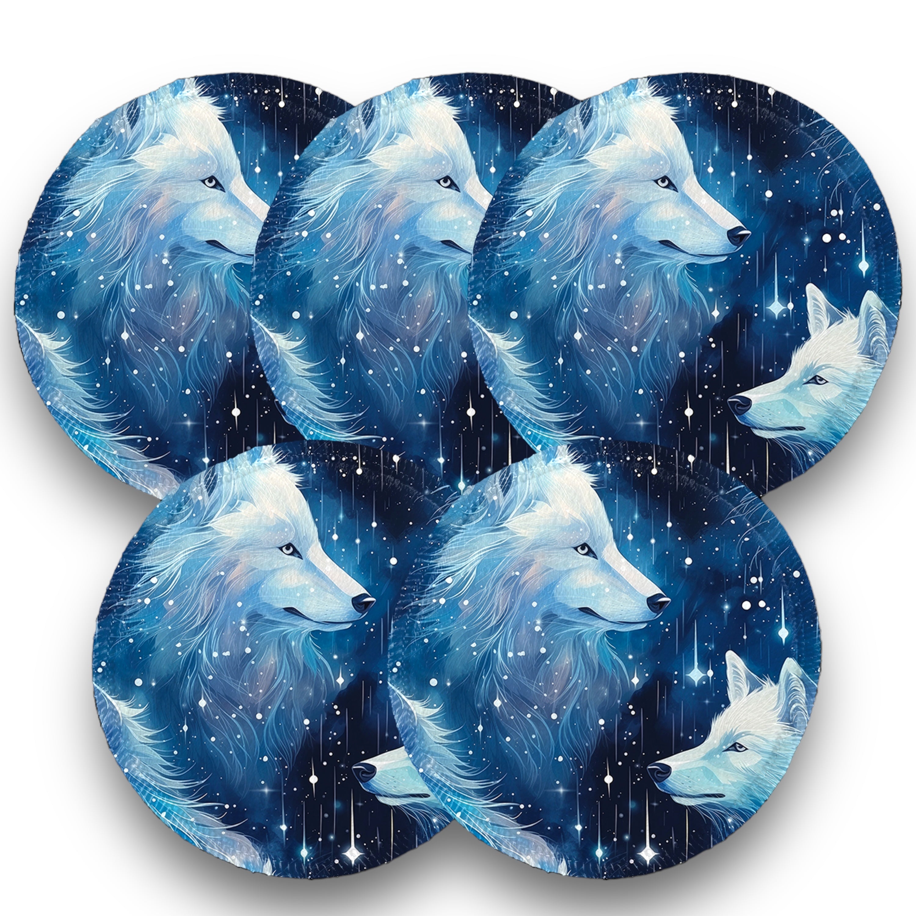 Desmaquillantes lobos pack 5 piezas 12 cms