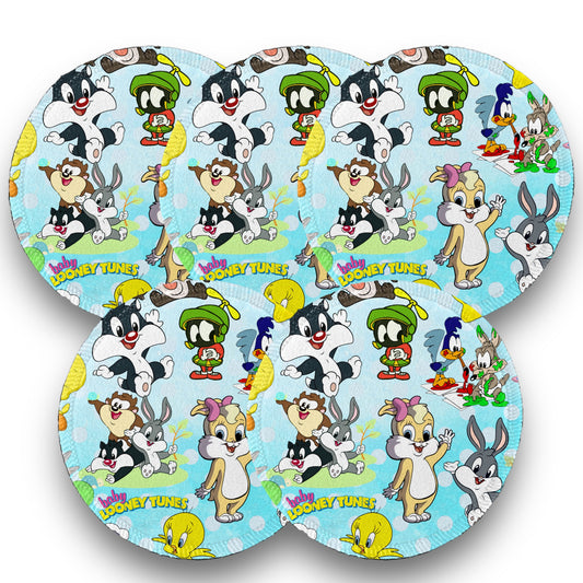 Desmaquillantes lonney tunes pack 5 piezas 12 cms