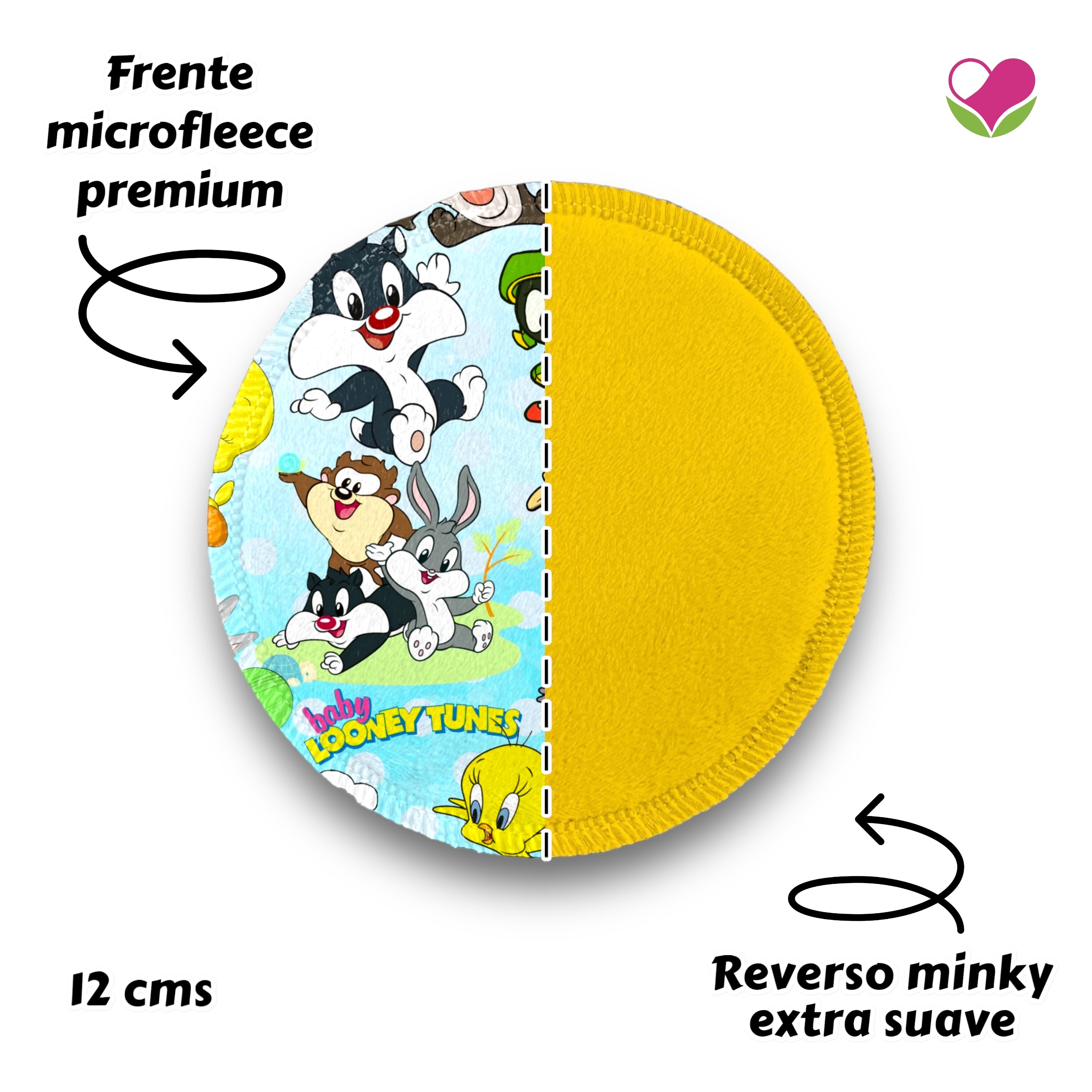 Desmaquillantes lonney tunes pack 5 piezas 12 cms