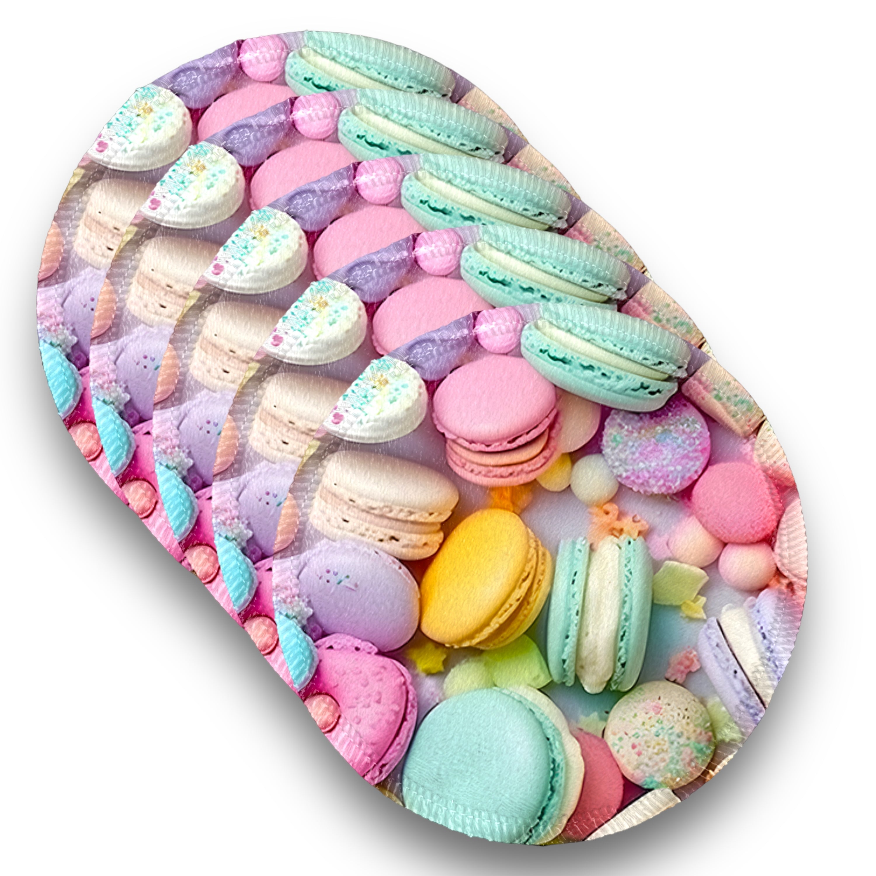 Desmaquillantes macarones pack 5 piezas 12 cms