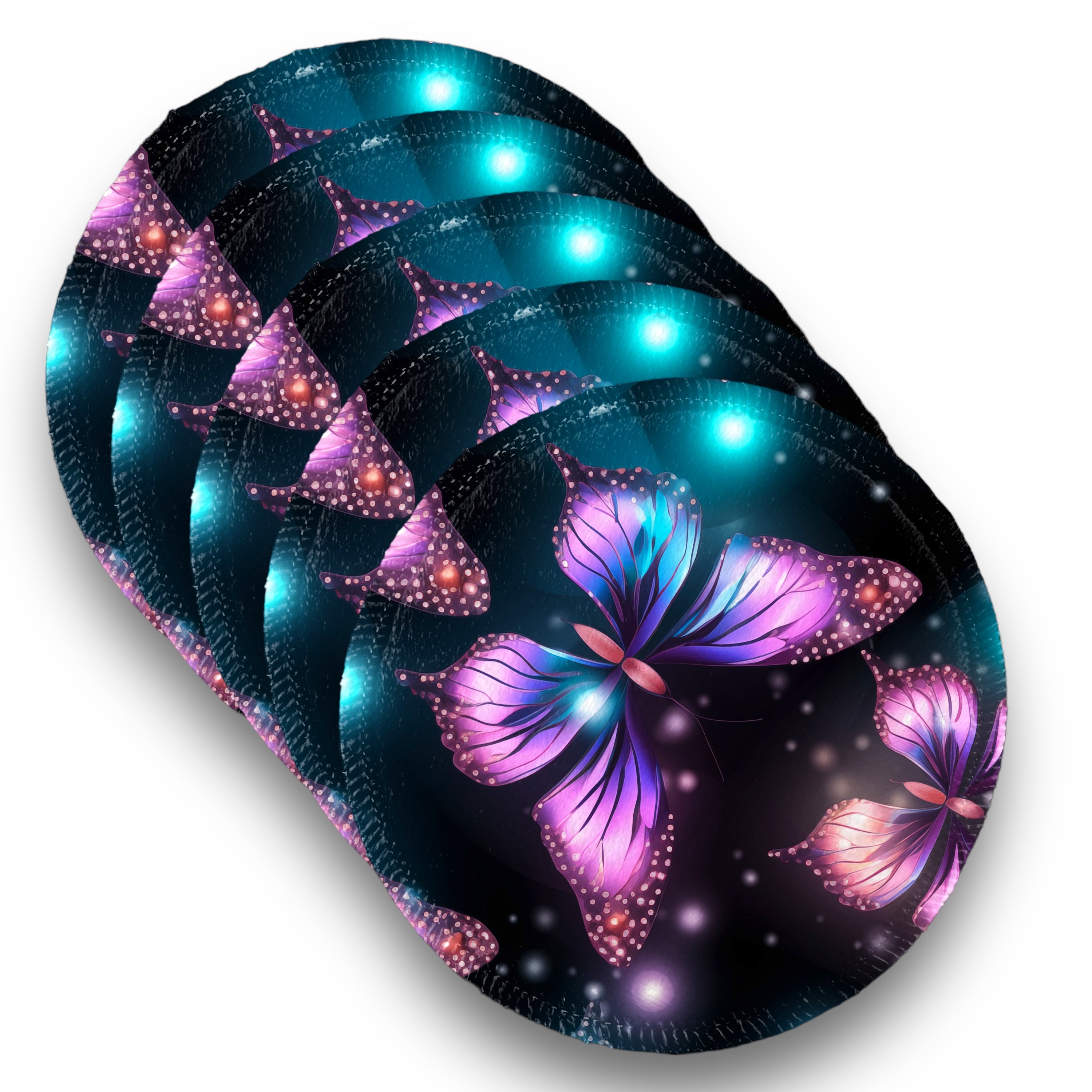 Desmaquillantes mariposas night pack 5 piezas 12 cms