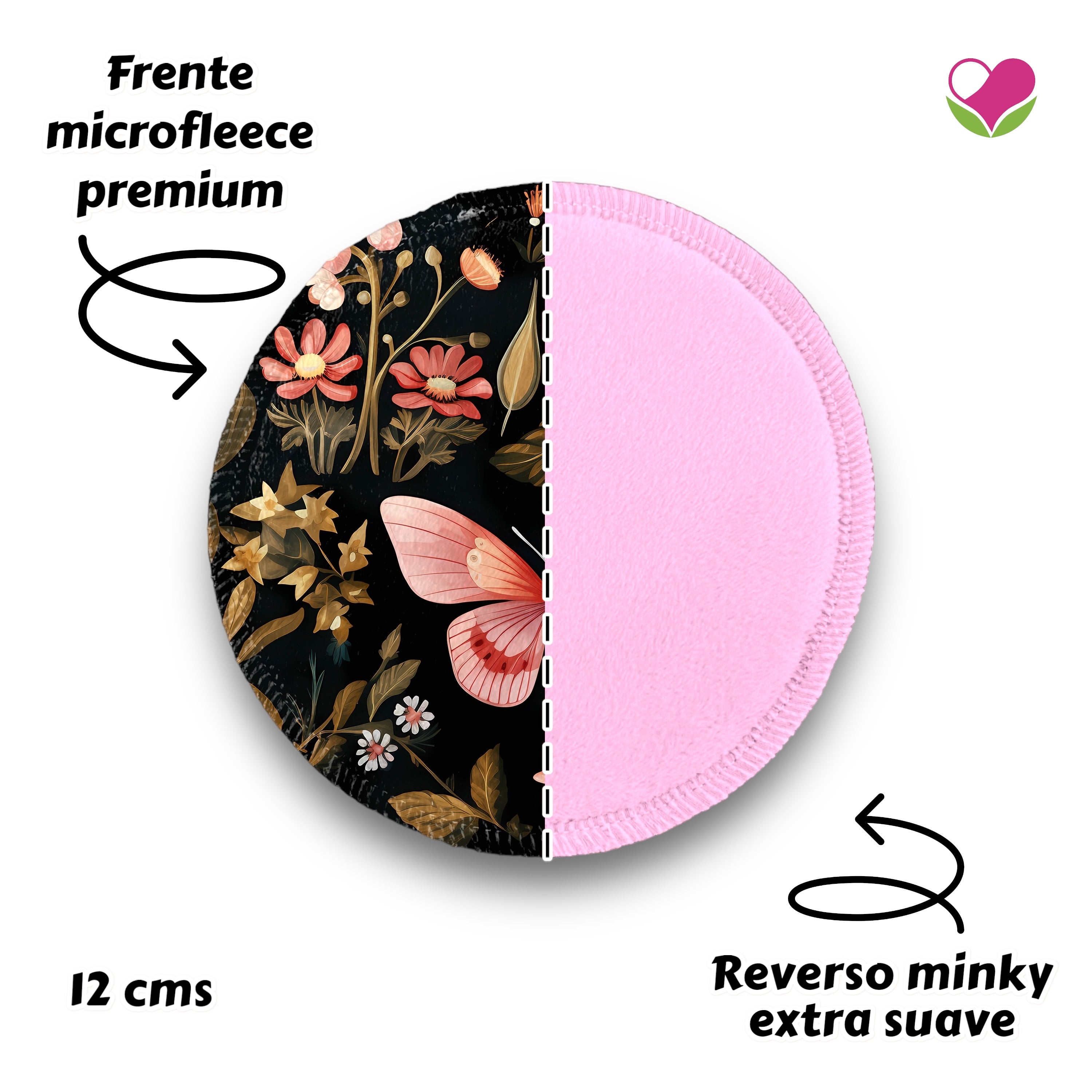 Desmaquillantes mariposas oro pack 5 piezas 12 cms