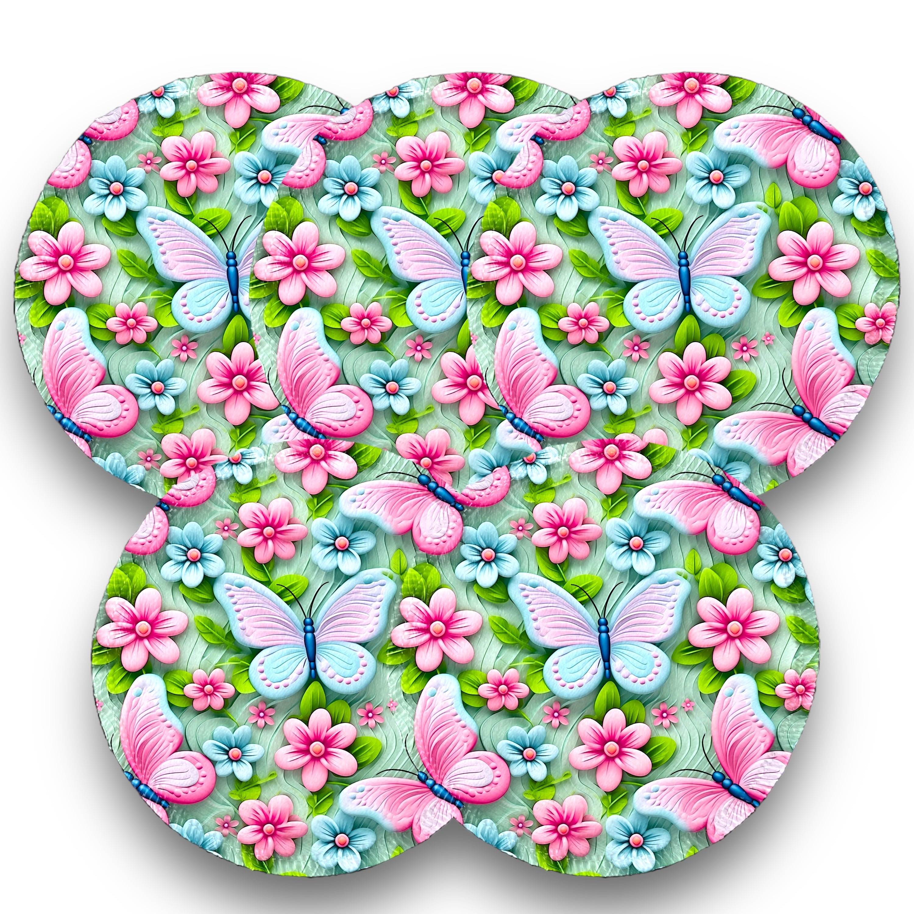 Pack 5 desmaquillantes mariposas pastel