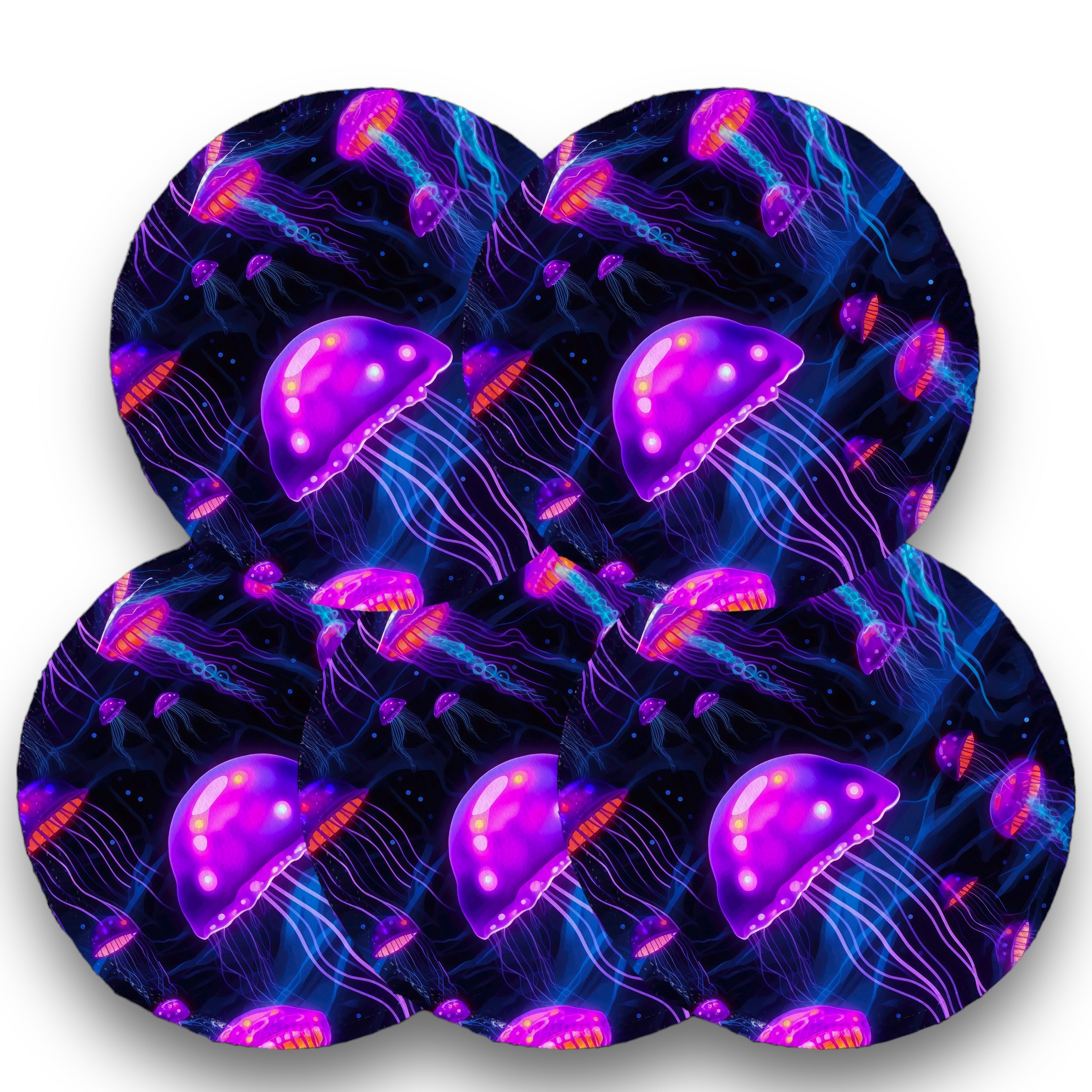 Desmaquillantes medusas pack 5 piezas 12 cms