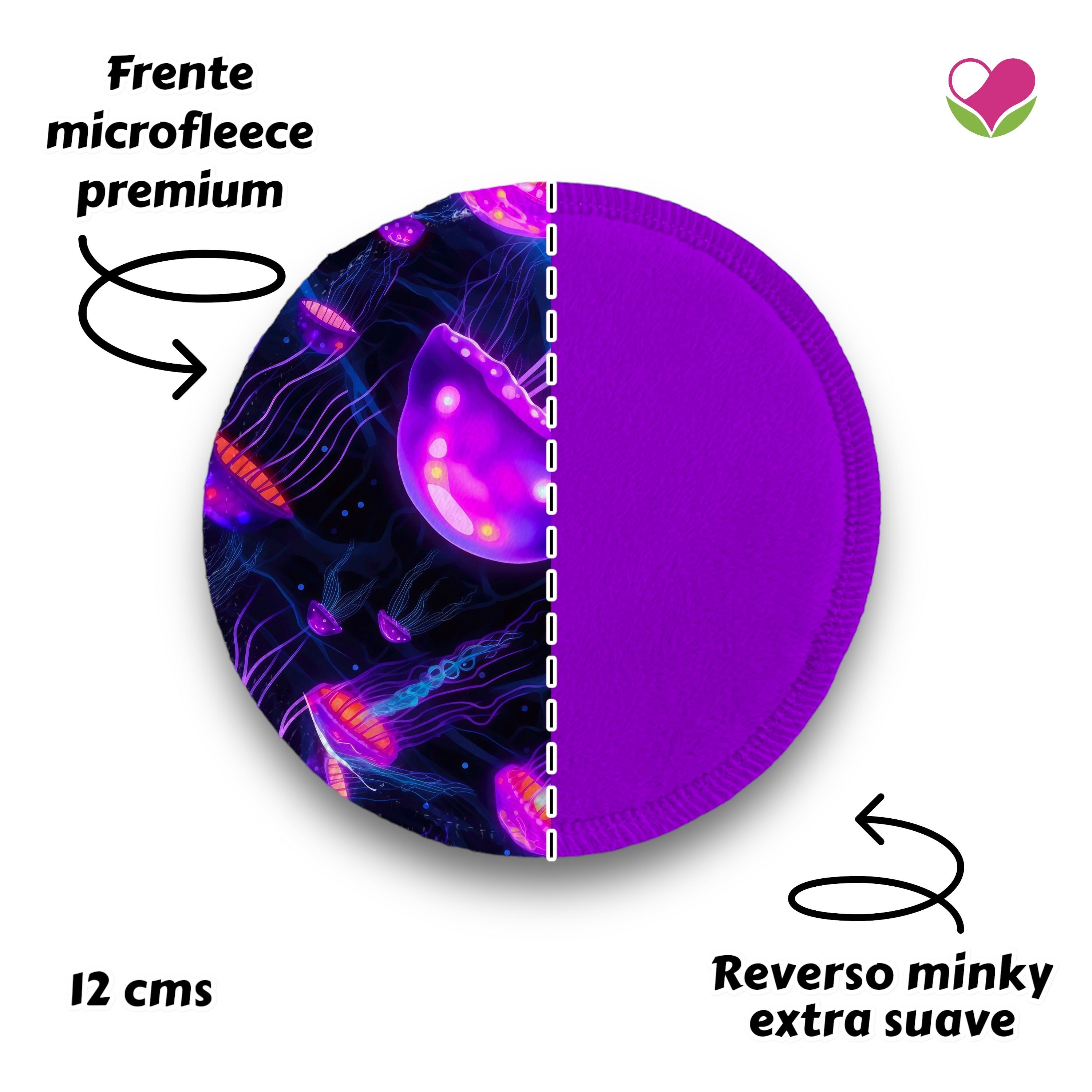Desmaquillantes medusas pack 5 piezas 12 cms