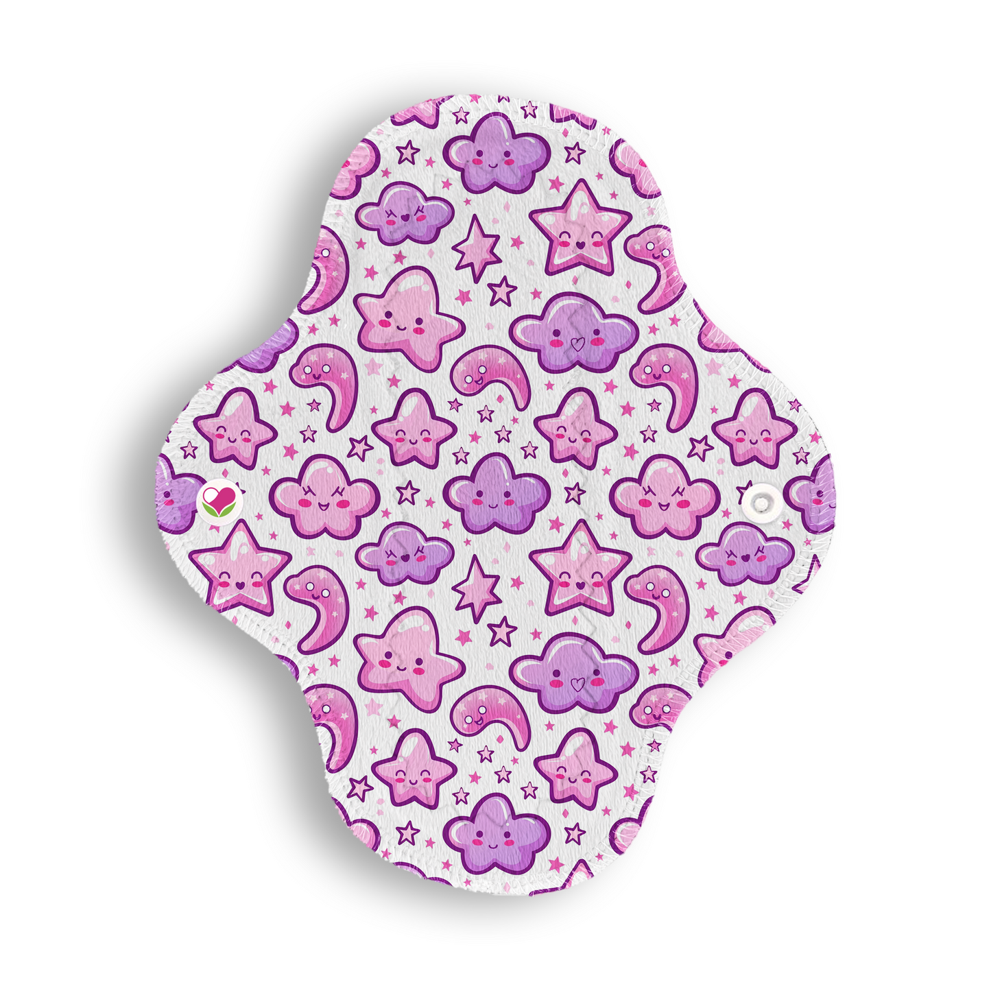 Maxi panti protector estrellitas morado rosa 20 cms