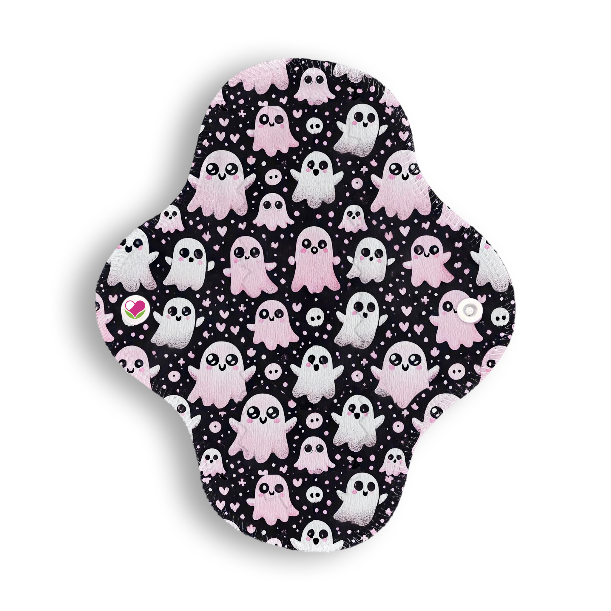 fantasma kawaii rosa negro