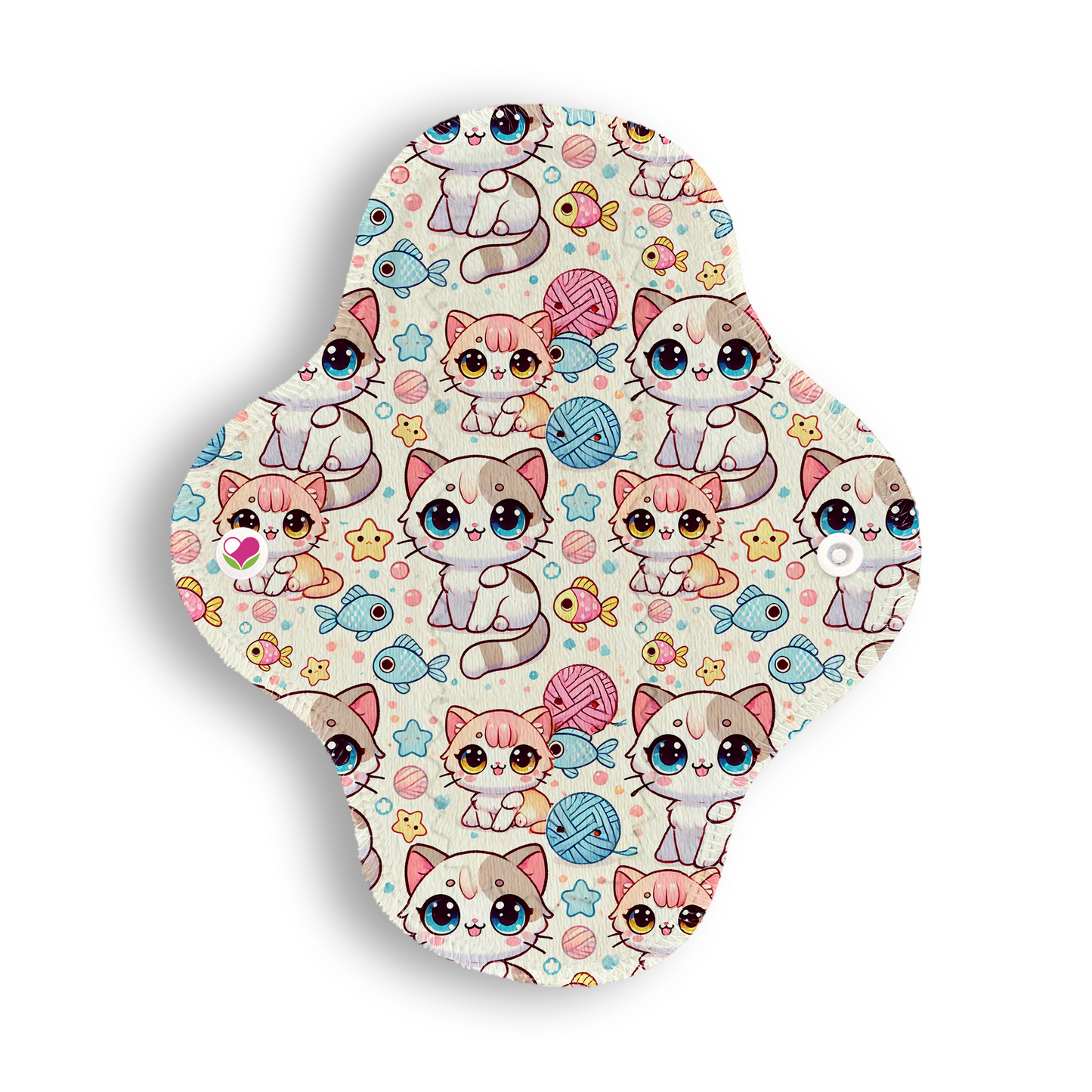 Maxi panti protector gatitos kawaii pastel 20 cms