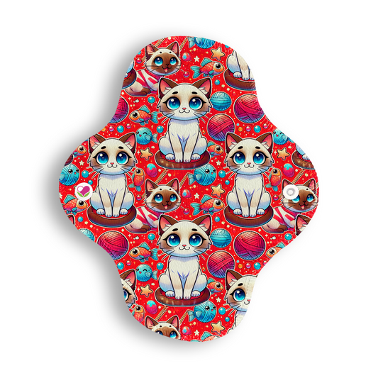 Maxi panti protector gatitos siames cute 20 cms
