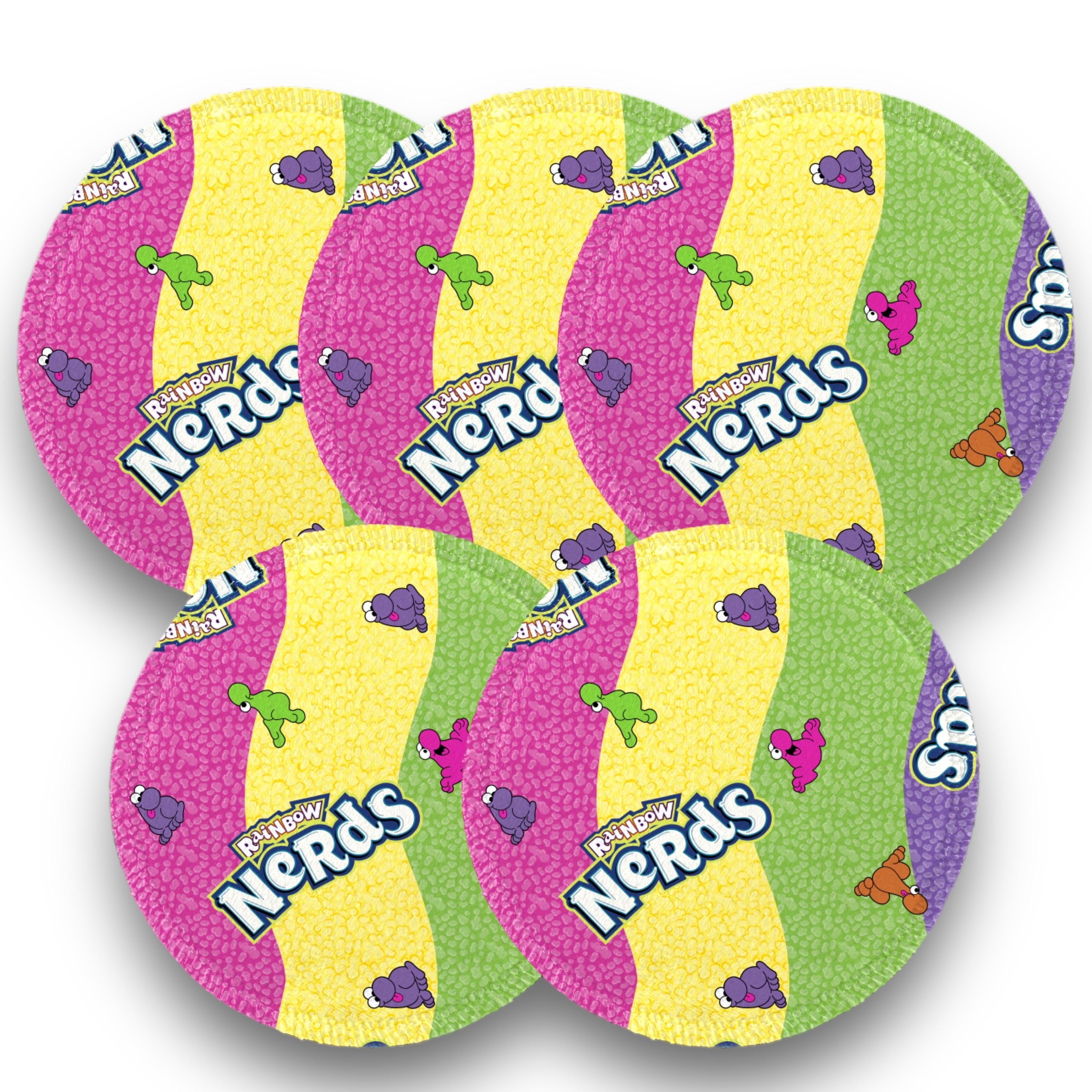 Desmaquillantes nerds pack 5 piezas 12 cms