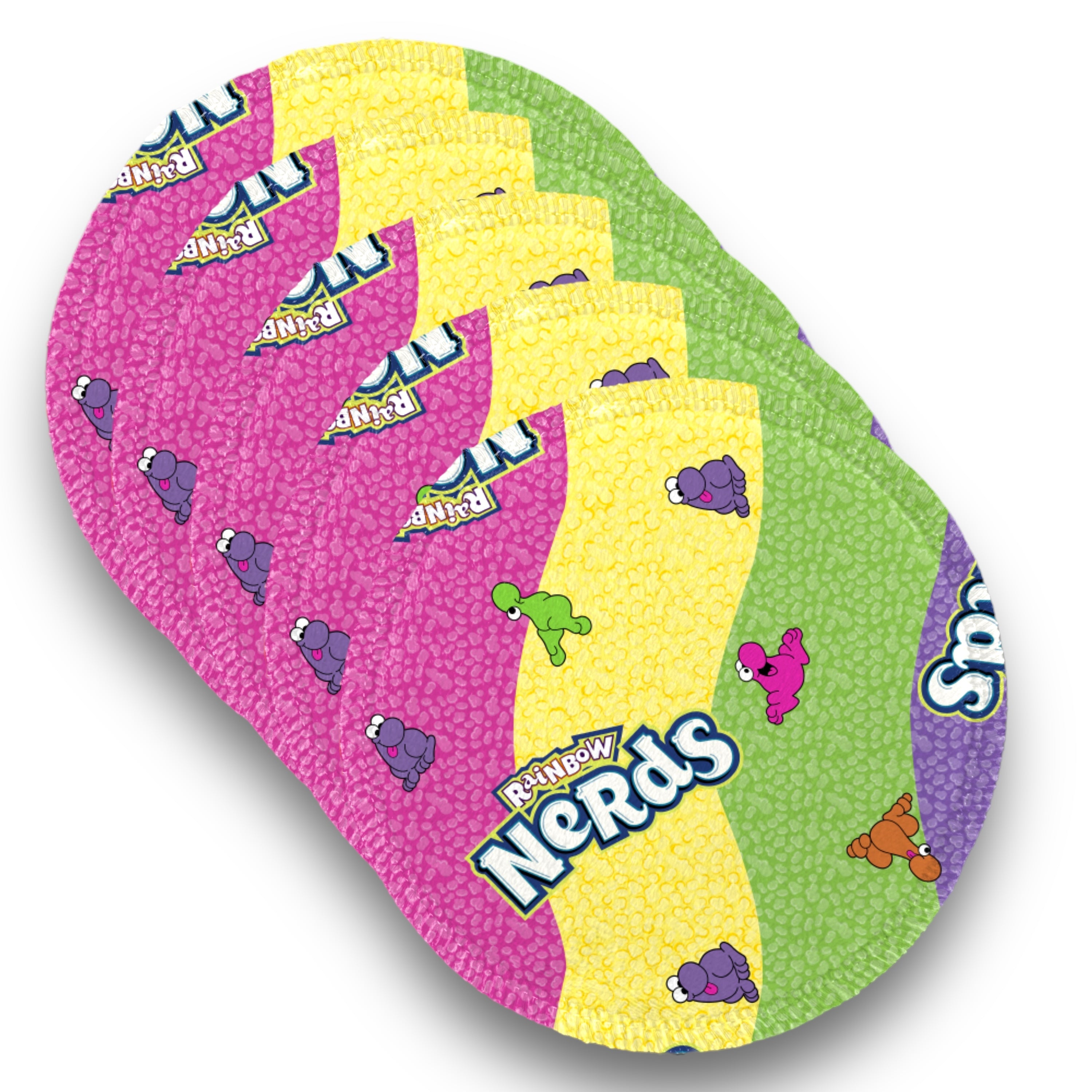 Desmaquillantes nerds pack 5 piezas 12 cms