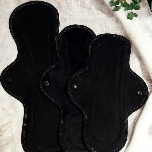 Pack prueba 3 toallas negro minky