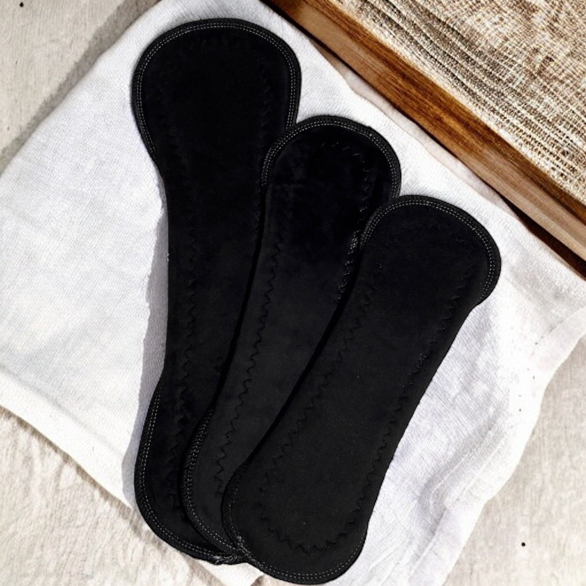 Pack prueba 3 toallas negro minky