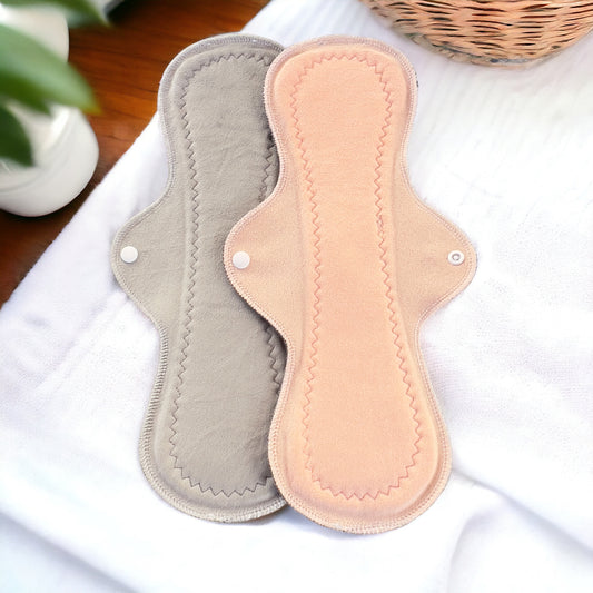 Dúo nocturna 36cms salmón gris minky